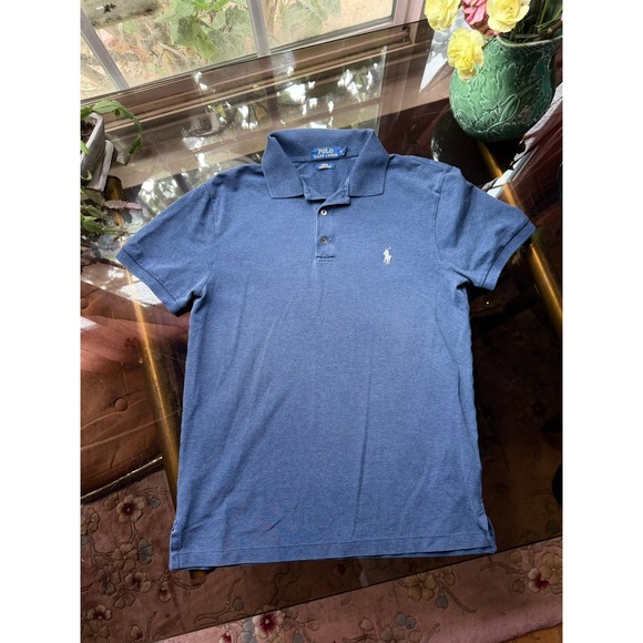 Polo Ralph Lauren Other - Polo Ralph Lauren Mens Slim Fit Stretch Mesh Polo Shirt Blue Medium
